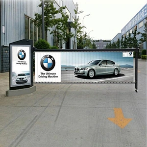 Advertisement Fence Barrier Intelligent Advertising Barrier For Commercial Parking Lots