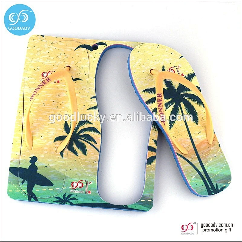 China factory customized printing eva beach flip flop shoes flip flops with logo