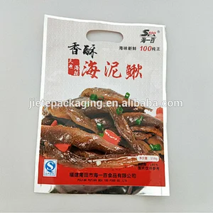 Customized plastic PE vacuum bag with hook hole for coffee,snack,pepper,tea
