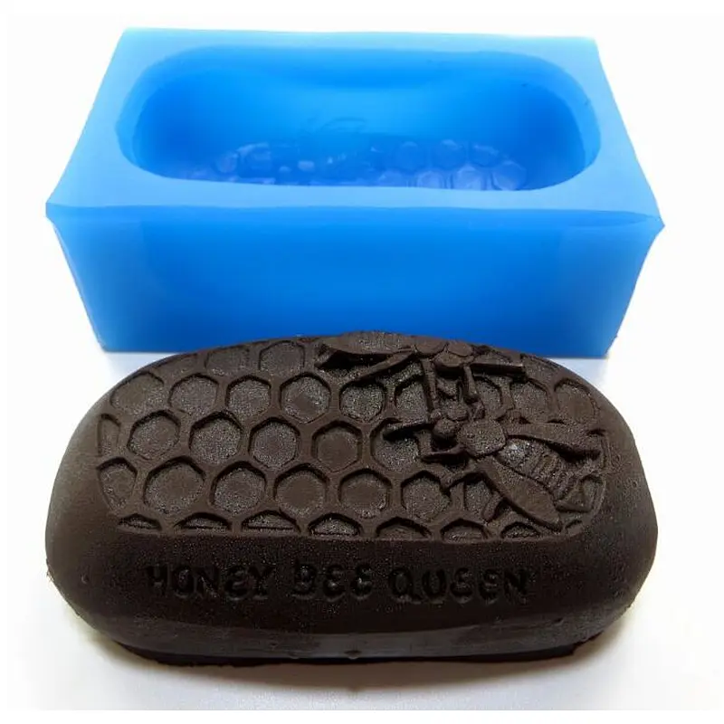 DW0017 2D animal Honey Bee Queen Handmade Soap Molds Silicone Molds PRZY