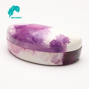 CMYK Printing Vibrant Watercolor Sunglasses Case for Outdoor Activities