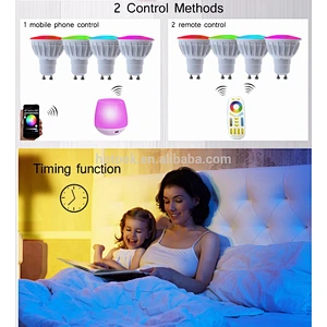 2.4G 4W GU10 RGB+CCT Color Changing Dimmable LED Spotlight