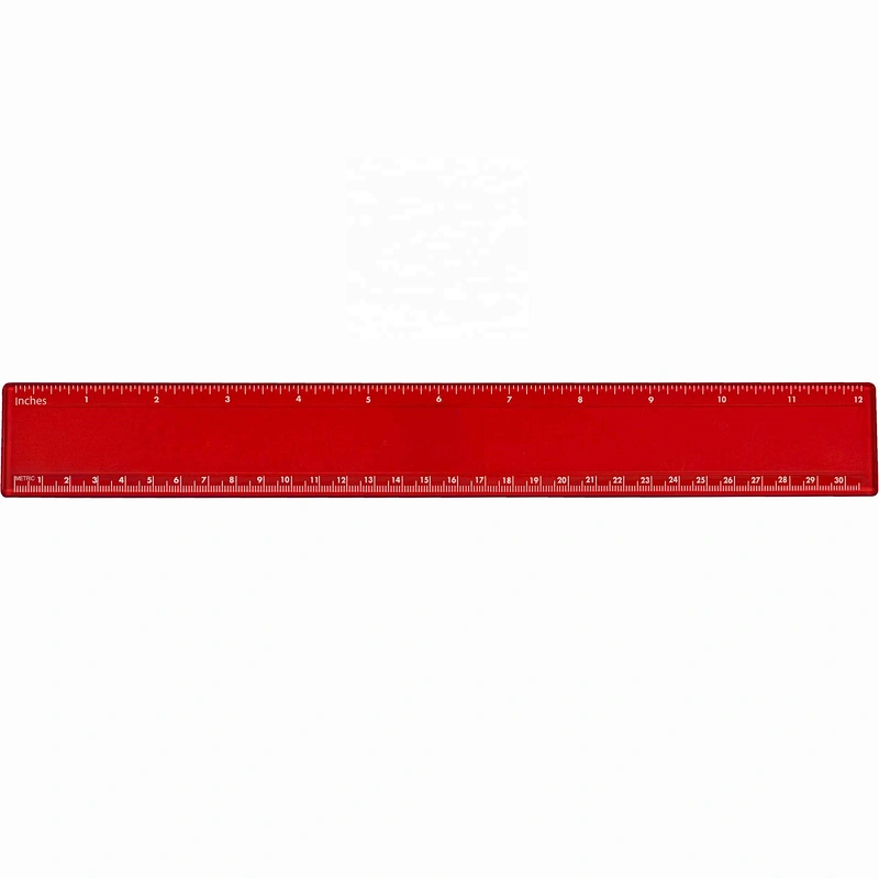 Promotional Business 12 inches Plastic Recycled Ruler