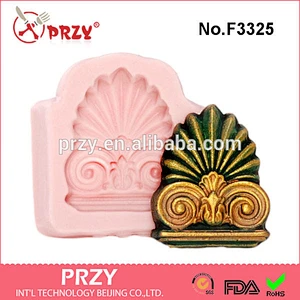 F3325 Silicone Mold Pillar Top Architecture Column Mold Perfect Mold for Wedding Cake Column Decorations Crafts