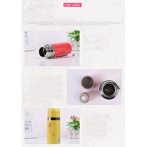 2017 new style cartoon portable stainless steel vacuum flask in outsiade