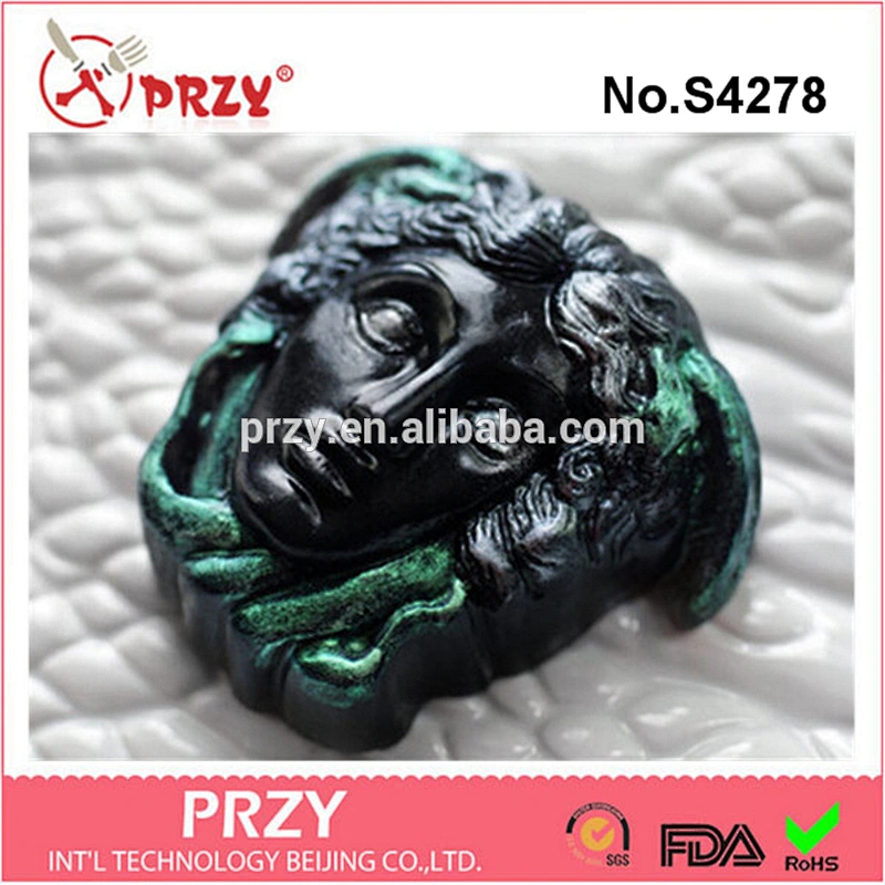 S4278 PRZY Head of Medusa Soap / Snake Soap silicone rrbber mold silicone mold for soap