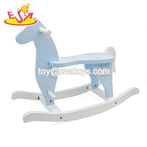 New arrival baby lovely wooden rocking horse toy for wholesale W16D118B