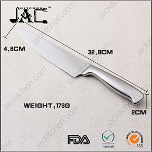 Hot Selling Yangjiang Full Stainless Steel 8 Inch Professional Kitchen Chef Knife