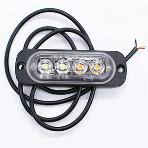 12V car accessories 24V Red Blue Amber White 12W Flash LED truck position lights