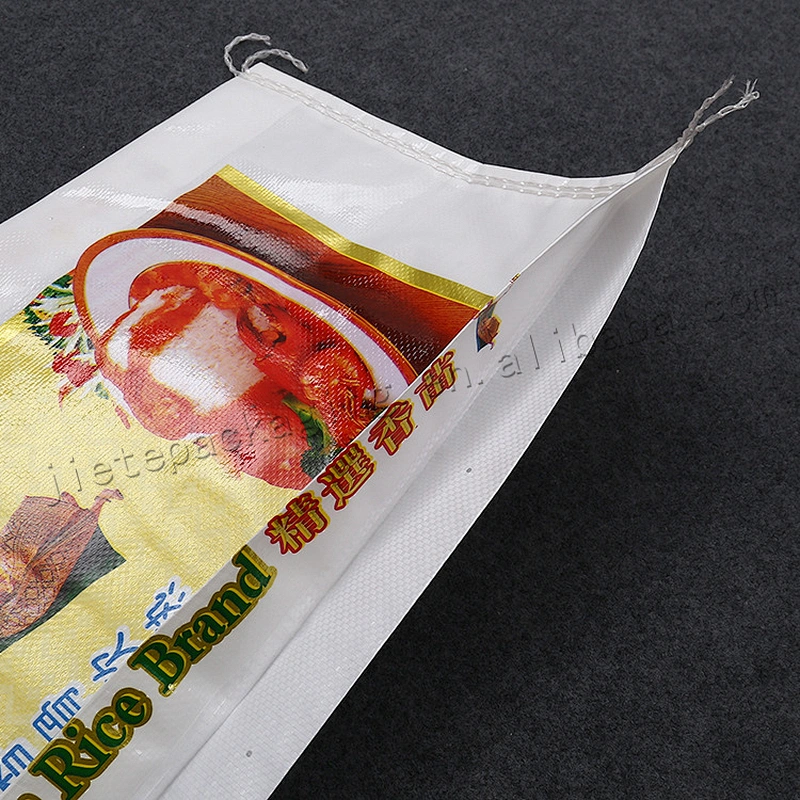 100% polypropylene pp woven rice bag 10kg plastic packing sack