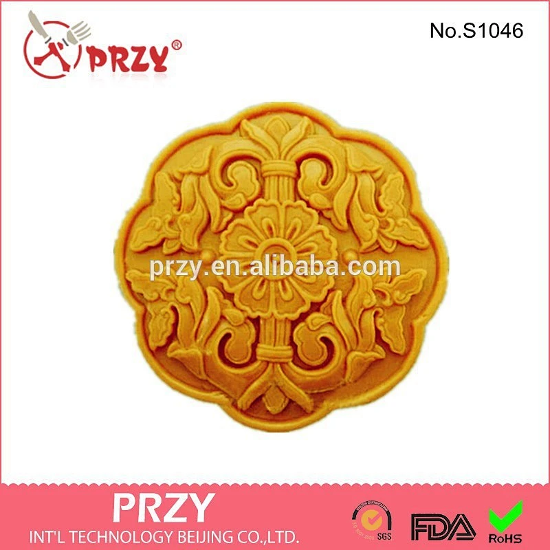 Round Flower Cake Mold,Silicone Soap Mold