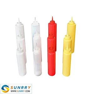 Hot selling custom plastic sauce squeeze bottle with PE/PP material