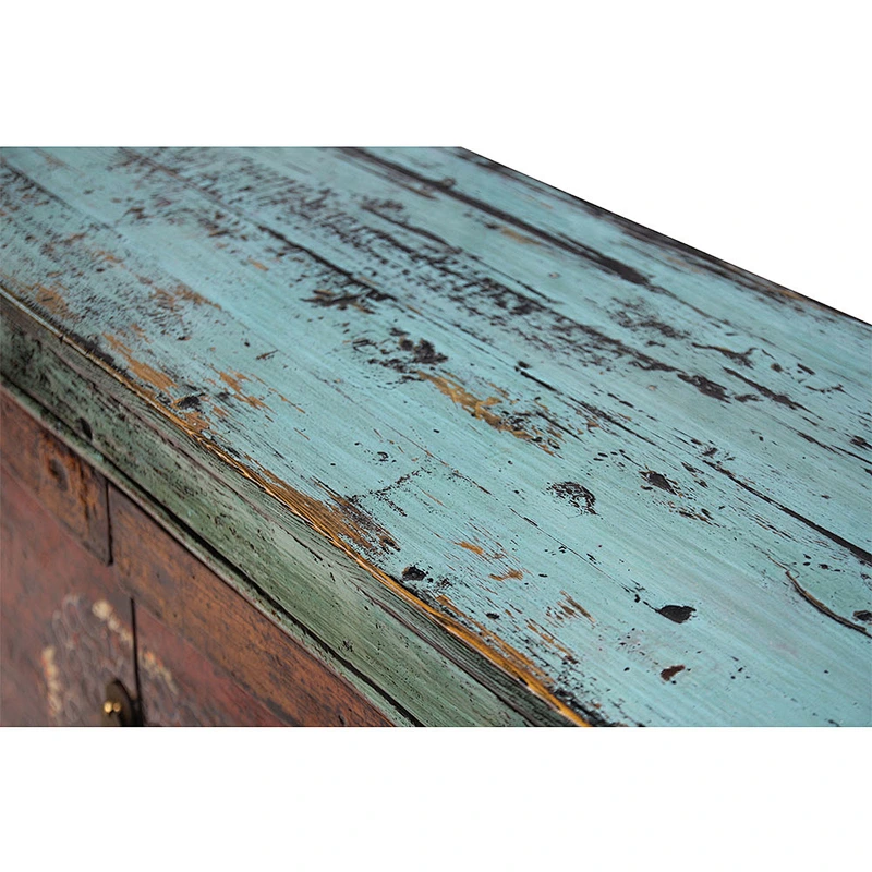 wholesale chinese antique lacquered reproductionwooden lobby sideboard mongolian living room furniture