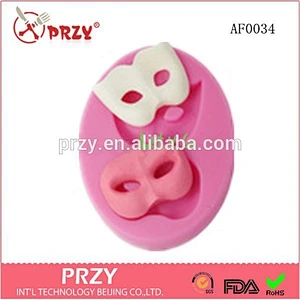 Mask Desin Fondant Cake Silicone Molds