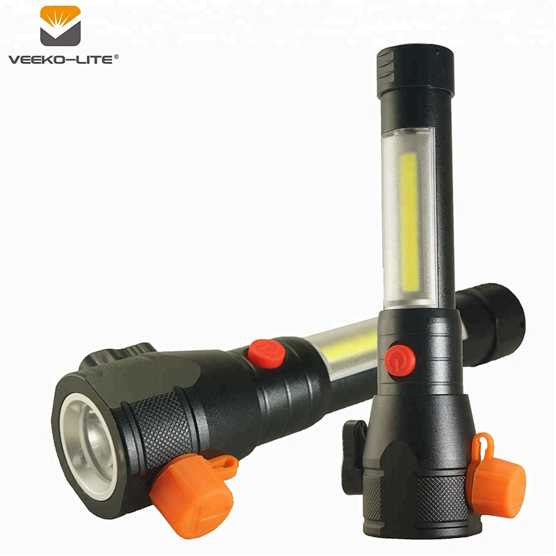 Hot Seller  Outdoor Working Light with Emergency Hammer and belt cutter Aluminium Flashlight COB Light