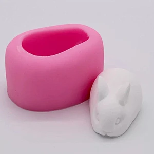 Rabbit shape animal series silicone molds for soap , chocolate making