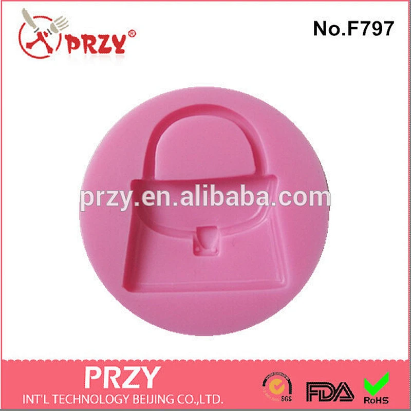 bag shaped silicone fondant mold / bag shape cake decorators