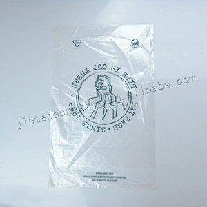 Cheap PE plastic zipper bag for clothes