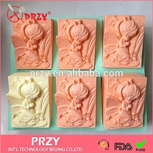PRZY silicone angel soap mold silicone angel wing soap mold handmade porous