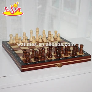 2017 Wholesale funny children wooden chess online W11A055