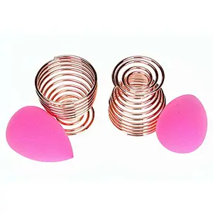2pc Metal makeup Sponge holder Puff Display Stand