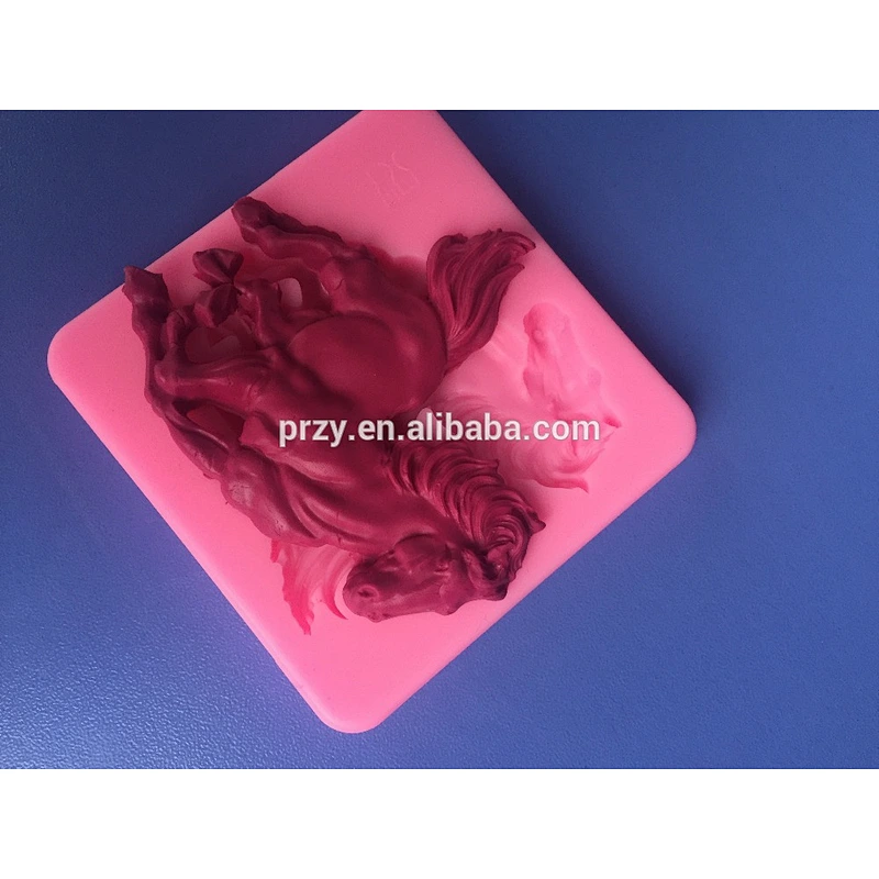 Horse Art Cake Decorating Sugar Art mold DIY bakeware silicone embossing mold fondant cake mold