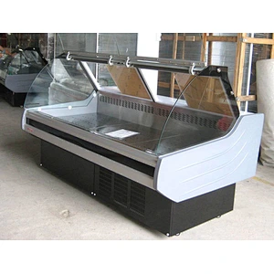 New design air cooling horizontal mini fridge display fridge freezer for meet display in supermarket (SUNRRY SY-FMS2500S)