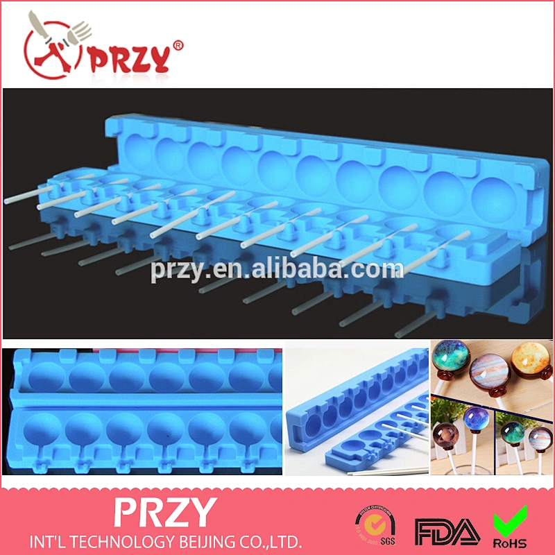 3D lollipop silicone mold for cake decoration mold