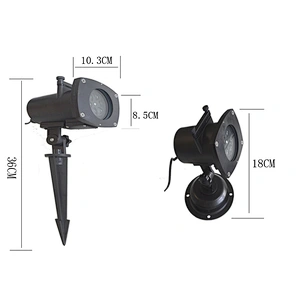 12 Pattern Garden Lighting Waterproof Sparkling Landscape LED Projection Light for Christmas Decoration Lighting