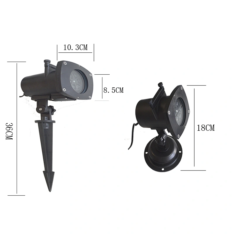 12 Pattern Garden Lighting Waterproof Sparkling Landscape LED Projection Light for Christmas Decoration Lighting