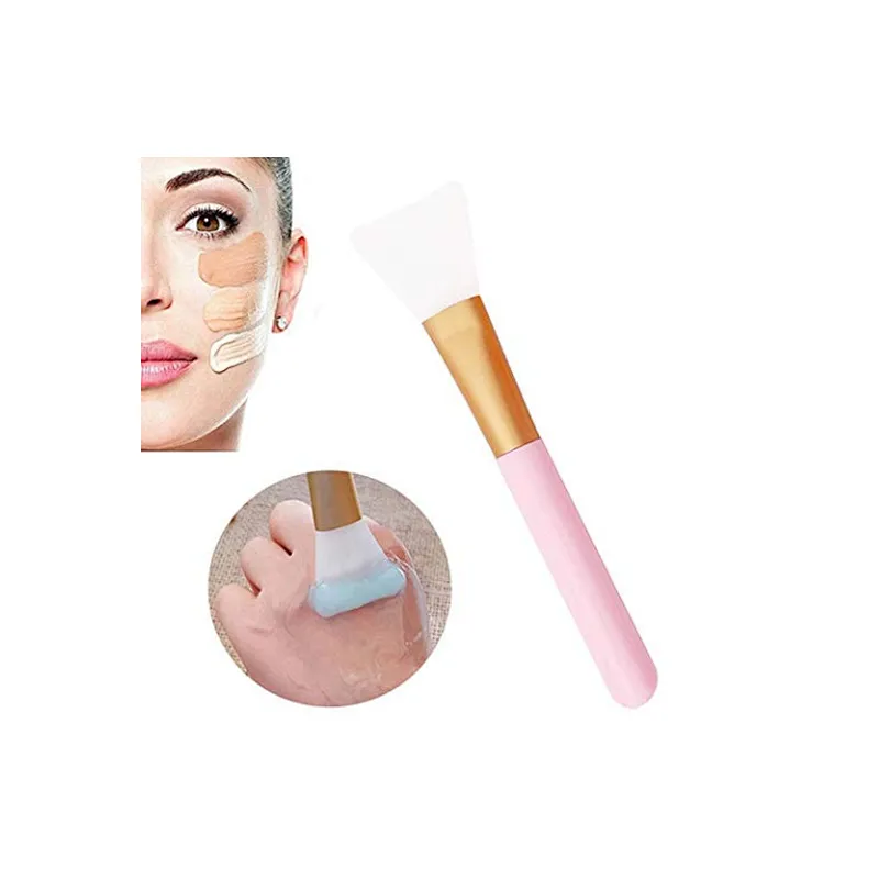 Wood handle face facial mask makeup brush for beauty tools cosmetic mask brush