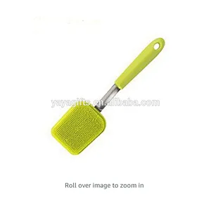 Multipurpose Antibacterial silicone scrubber with handle for Dishwashing