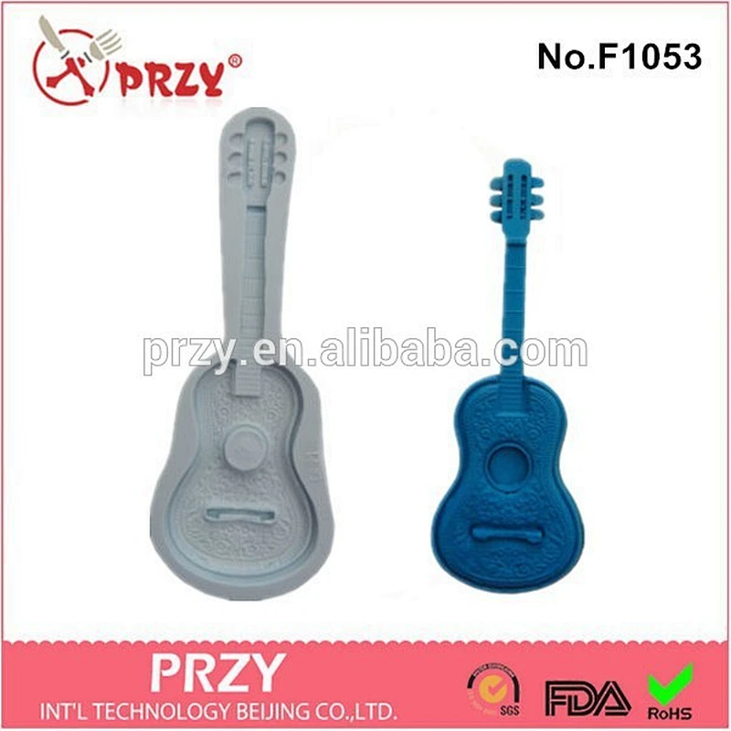 wholesale guitar silicone cake mold