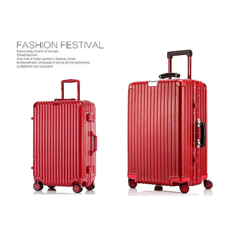 28'' Light Weight Traveling Luggage Set High Quality Customized Colorful Suitcase 4 Wheels Trolley Plastic Suitcase