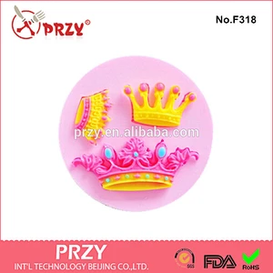 Crown fondant silicone cake mould