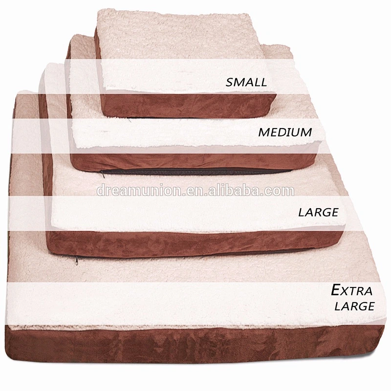 Bed Cushion Mat Pad for Dog Cat Kennel Crate Cozy Soft Memory Foam Washable