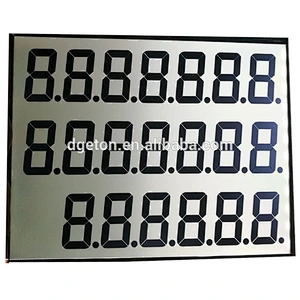 Fuel Dispenser segment 20digits LCD display screen factory