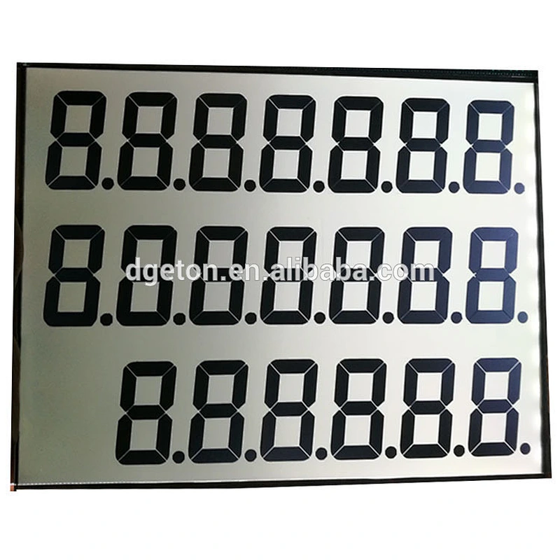 Fuel Dispenser segment 20digits LCD display screen factory
