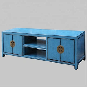 chinese solid wood lacquer tv console furniture
