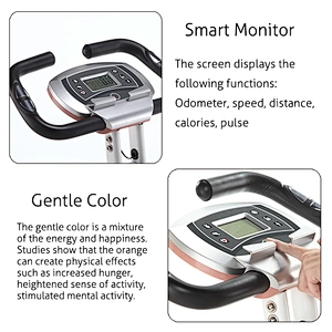 Indoor exercise machine foldable Magnetic elliptical X Bike for space saving