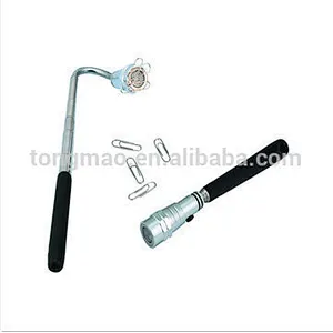 Extendable Handheld LED Torch With Flexible Magnetic pick up tool