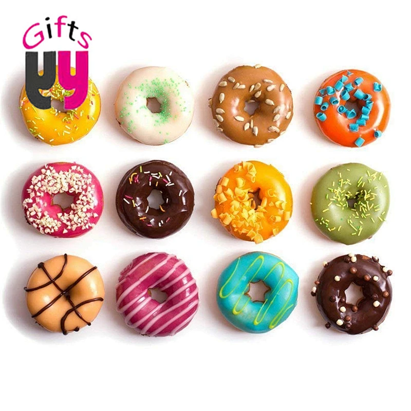 high quality food grade 6 holes round silicone mold donut baking pans multi size shape