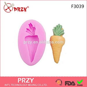F3039 PRZY Silicone baking mold fondant carrot cake silicone mould