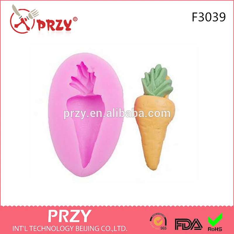 F3039 PRZY Silicone baking mold fondant carrot cake silicone mould