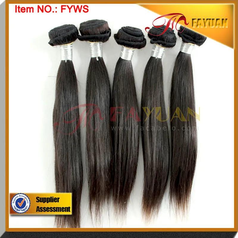 Hair extensions 100% real virgin hair cut from girls Mongolian straight hair