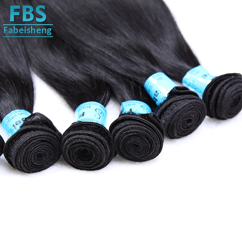 2018 FBS high quality straight virgin human hair 100% unprocessed human hair extension