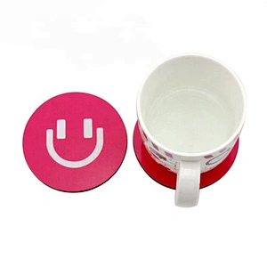 Colorful printing cup coaster,custom beer cork mdf coaster
