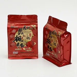 Custom color printing ziplock laminated food packaging bag