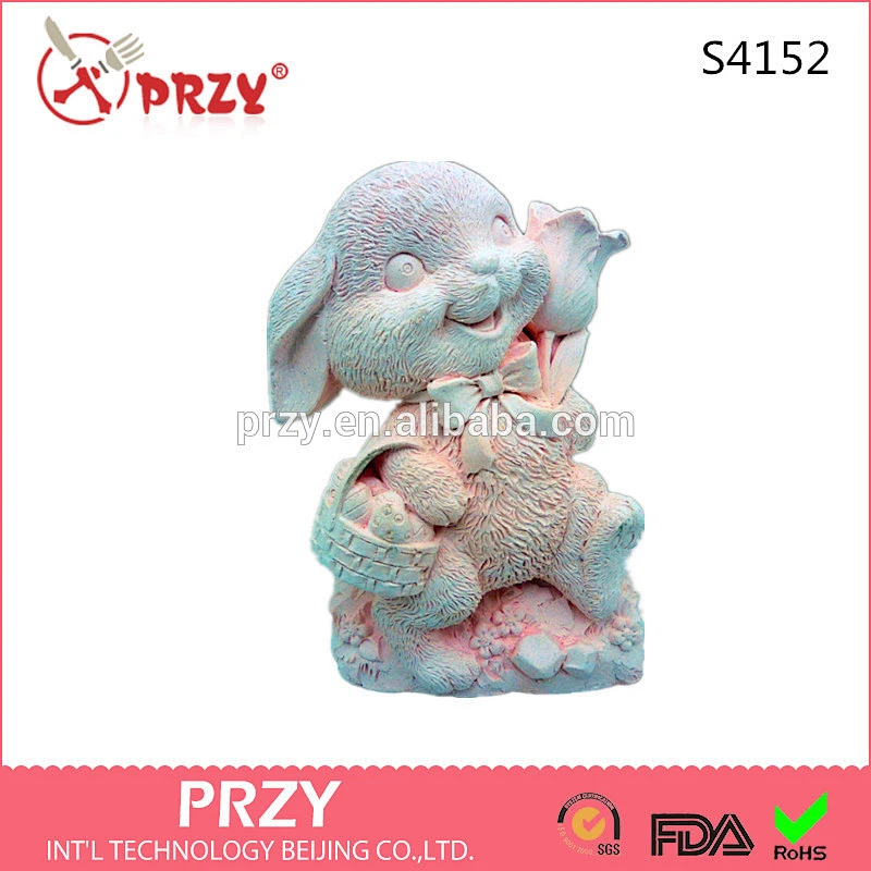 S4152 PRZY Hippity Hoppity Bunny - Detail of high relief sculpture - Silicone Soap/plaster/clay Mold