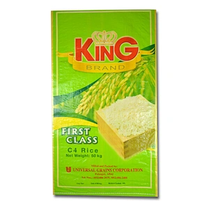 Green printed PP Woven Bag Rice Bag Fertilizer Bag Export To Mexico